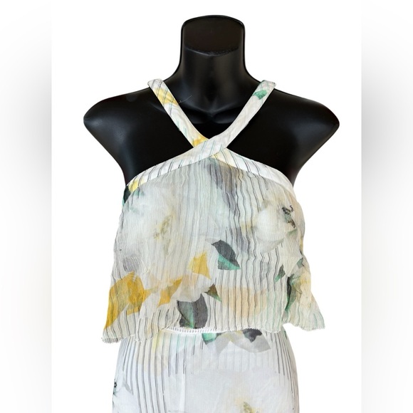 Anthropologie women’s Garden Party Dress Floral Ruffle Size 12 midi preloved - Picture 10 of 14